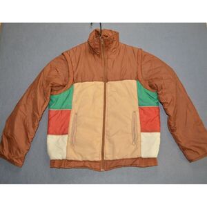 Vintage Freeze Free Network Puffer Jacket/Zip off‎ Vest Winter Men's Small Retro